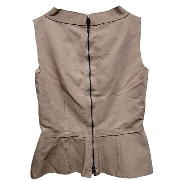 Gianfranco FERRE silk inside out, blouse, sleeveless with tucks - Picture 2 of 10